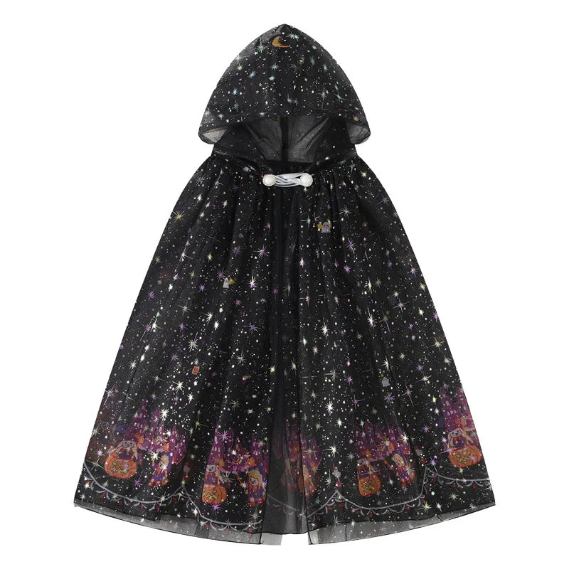 Halloween children Costumes Girls Princess Dresses Ghost Clothes Horror Vampire Cloak Performance Costumes Carnival Outfit