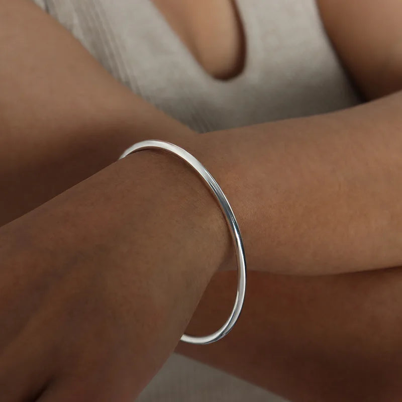 Minimalist Bracelet Bangles In Stainless Steel 18K Gold Plated Waterproof Rust-proof High Quality Bracelets Bangle For Women