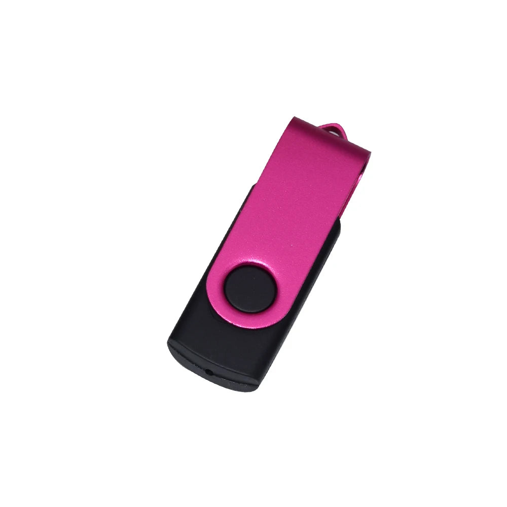 Fashion Rotatable USB 2.0 Flash Drive 128GB 64GB 32GB Colorful high speed 16GB 8GB memory Stick Waterproof Flash disk PenDrive