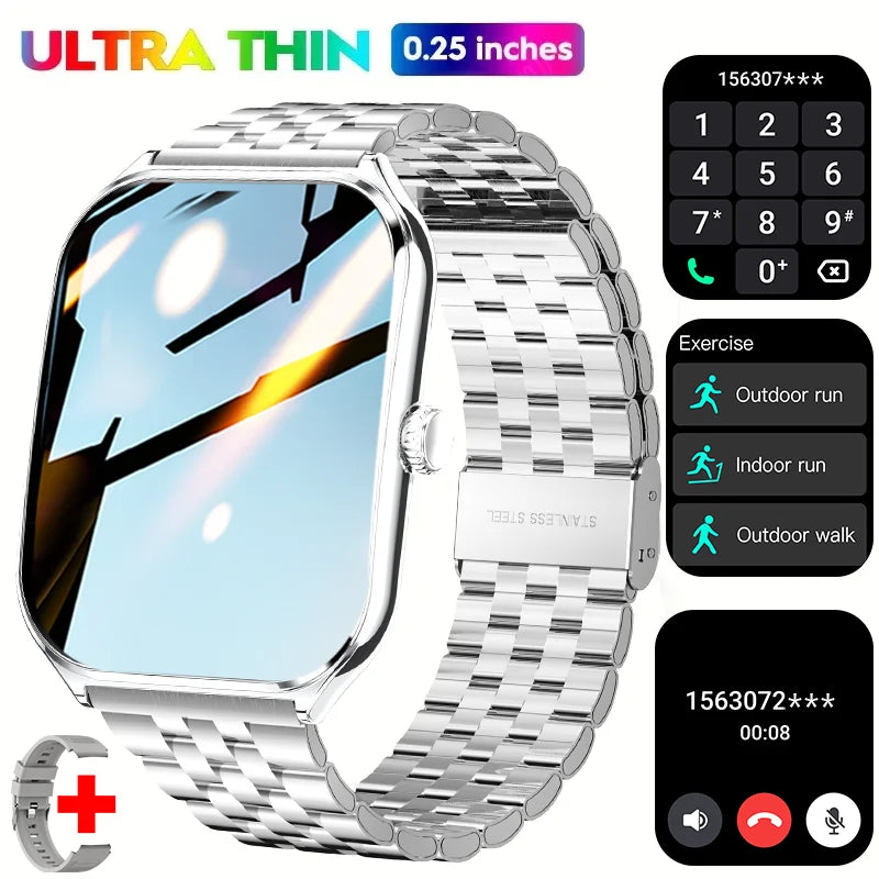 2025 A new smart watch, 1.96-inch sports watch, IP67 waterproof, 110+ sports mode, fitness activity tracker, ultra-thin watch.