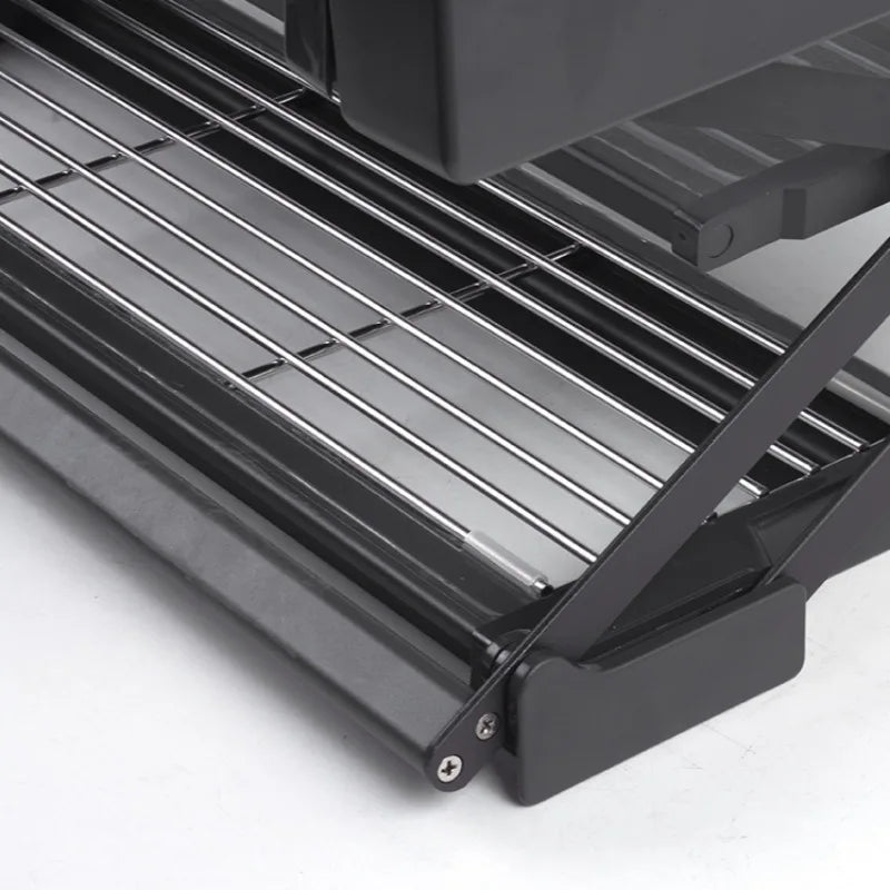 Kitchen Cabinet Lift Basket Storage Rack Condiment Dishes Pull-down Folding Kitchen Creative Home Organizer Holders Accessories