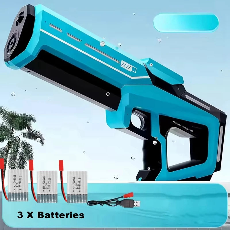 Electric Water Guns For Adults Kids Powerful Squirt Automatic Water Suction Water Blasters Summer Outdoor Beach Toy Kids Gift