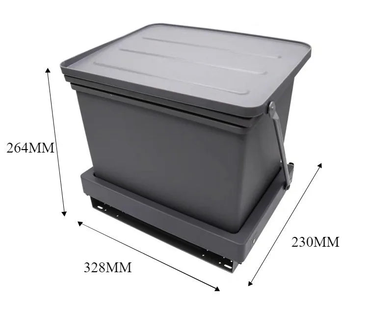 Kitchen Sink Cabinet Door Connect Waste Bins Creative Waterproof Moisture-proof Large Capacity Hidden Type Waste Bins Household