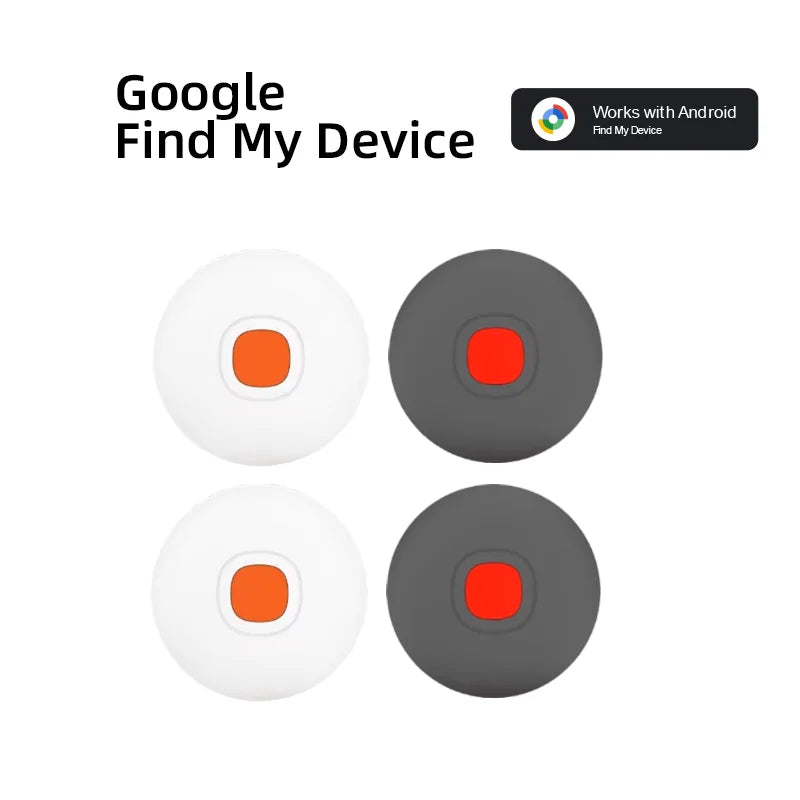 Android Tracker Tags Google Certified Works with Google Find My Waterproof Bluetooth Air Tags for Keys Wallets Suitcases 4 Pack