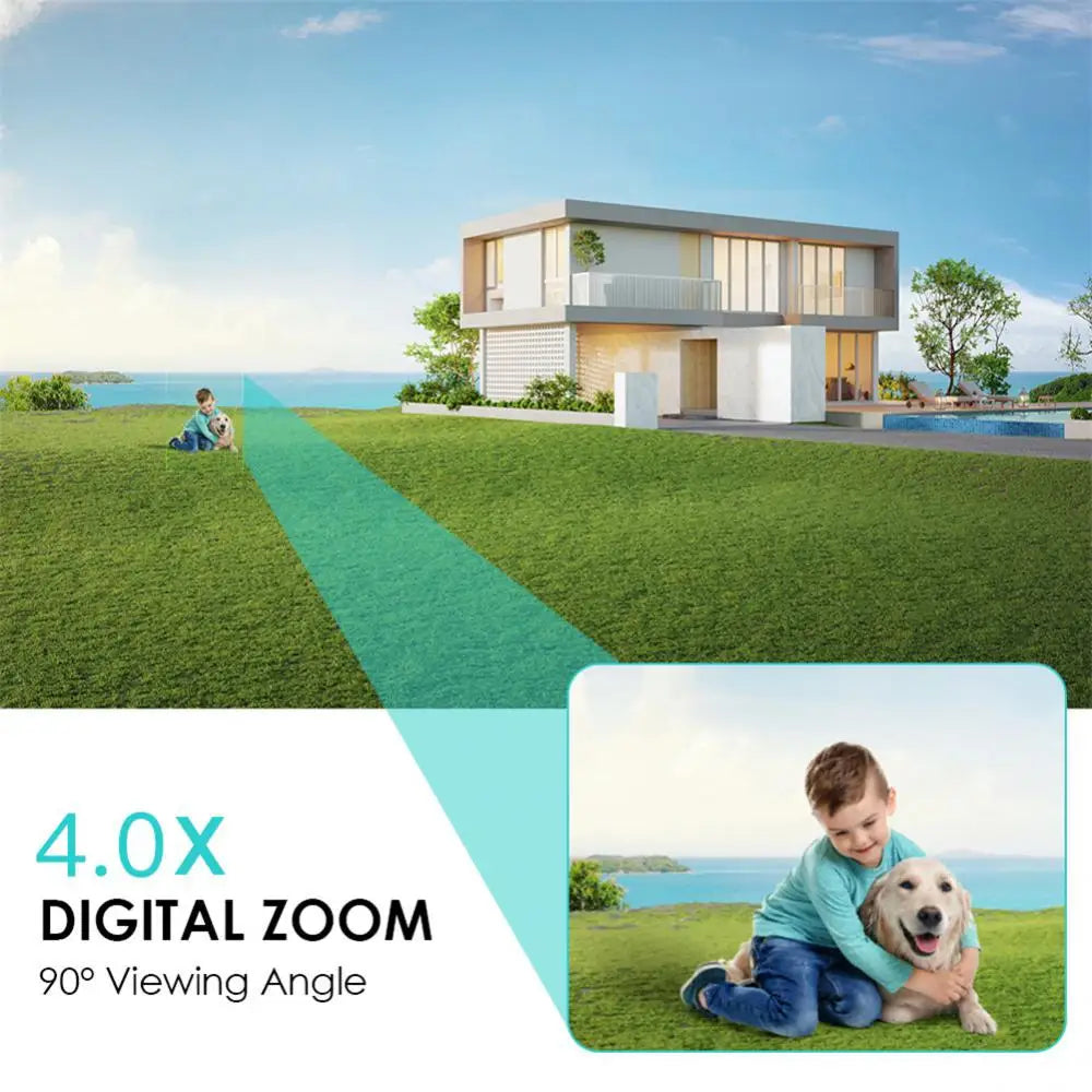 1080P Mini PTZ Outdoor Wifi IP Camera 4X Digital Zoom AI Human Detect Wireless Camera 2MP Security CCTV YI Iot