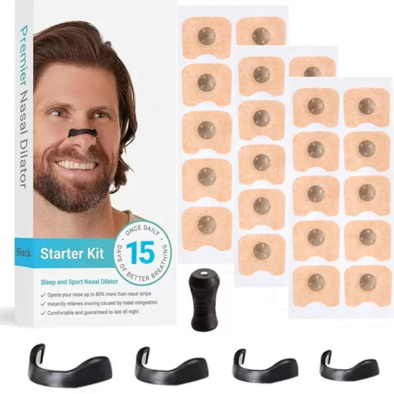 Magnetic Aspiration Nose Sticker Nose Strip Inflates The Nose To Prevent Snoring Healthy Life Magnet Nasal Breathing Dilator