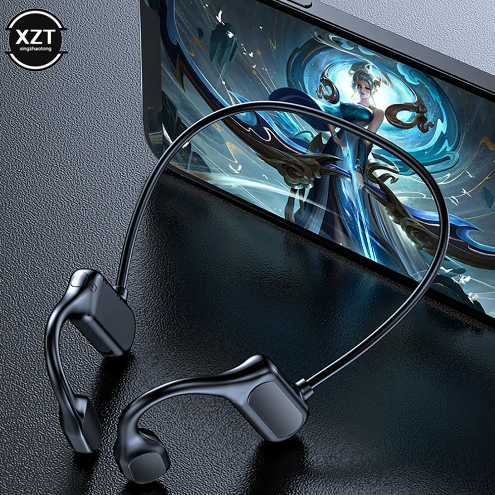 BL09 Wireless Headset, Bluetooth 5,0, Bone Conducting Audio Equipment, OpenEAR, Outdoor Sports, Stereo, Waterproof, Microphone