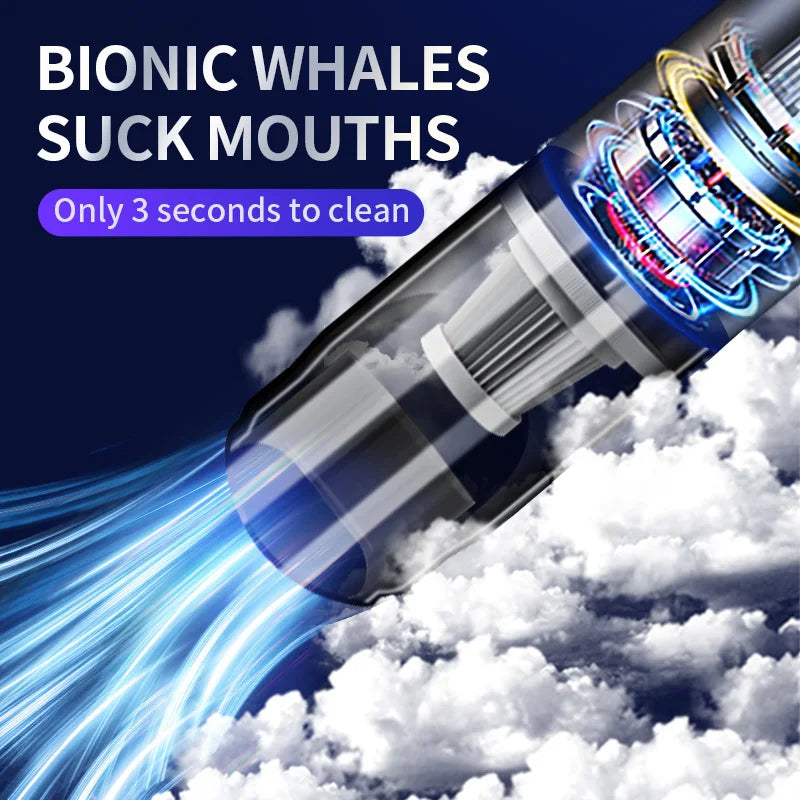 68000Pa Car Vacuum Cleaner Portable Wireless/Wired Handheld Washing Machine for Car Home Sofa Pet Hair Cleaning