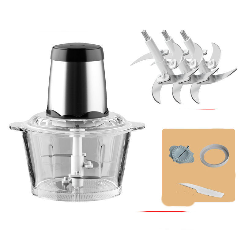 Meat Grinder Household Electric Multi-function Garlic Dumpling Meat Filling Small Meat Mincer Stirring Cooking Machine