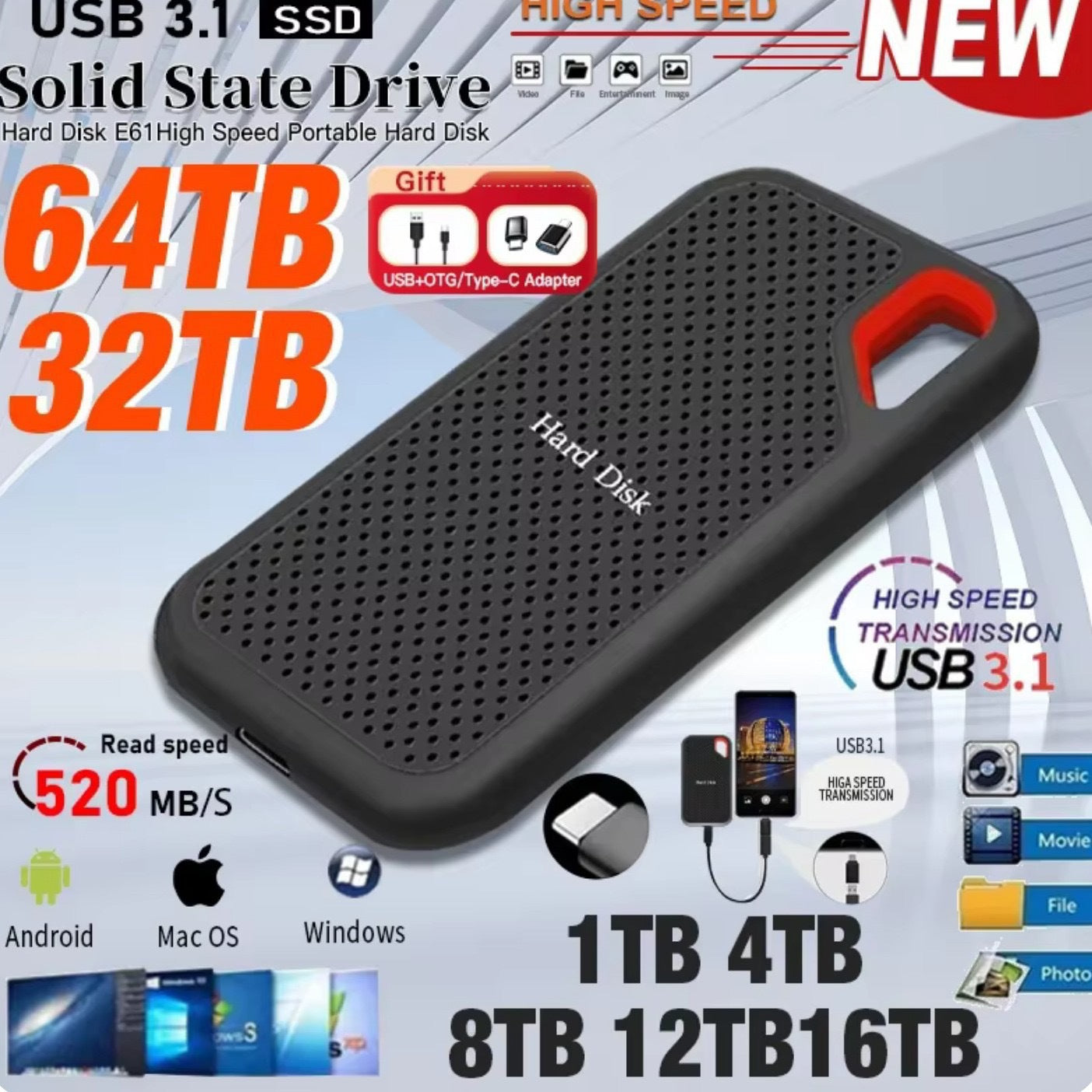 SSD Mobile Solid State Drive