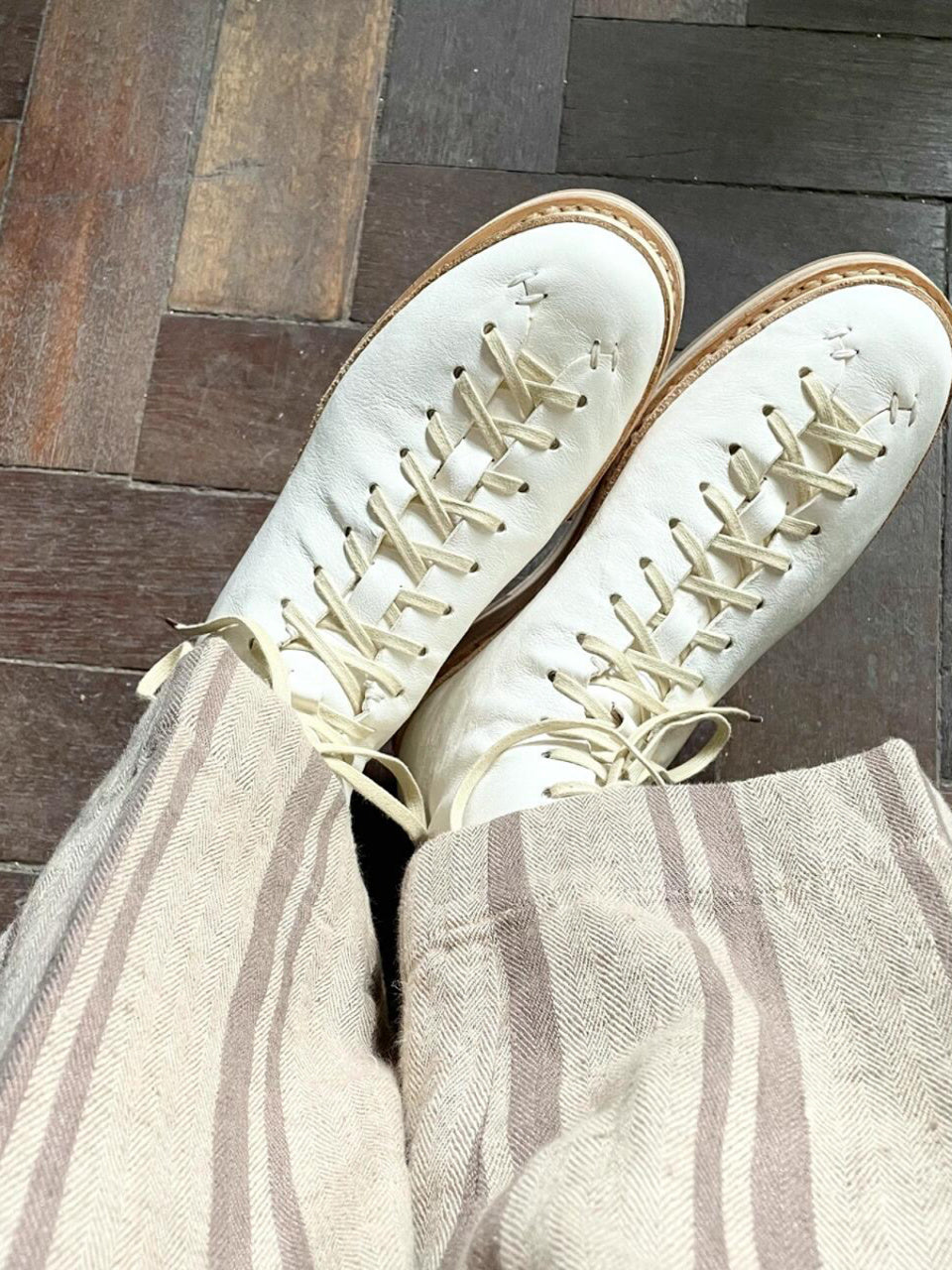 Leather Casual Shoes Platform Boxing Board Shoes