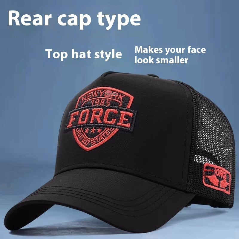 Tall Crown Hat Sun-proof Baseball Cap Thin Mesh Breathable