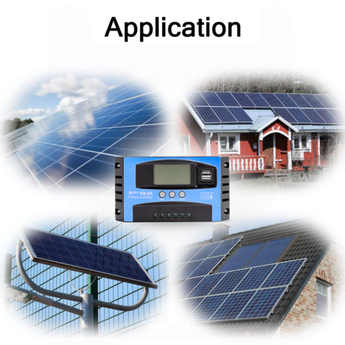 16.7X8.4X6.6 12V 24V Solar Panel Battery Regulator Charge Controller MPPT Auto Tracking