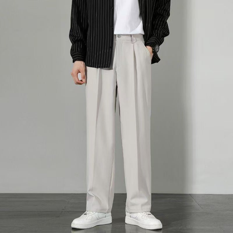 Trendy Ins Draping Design Wide-leg Pants