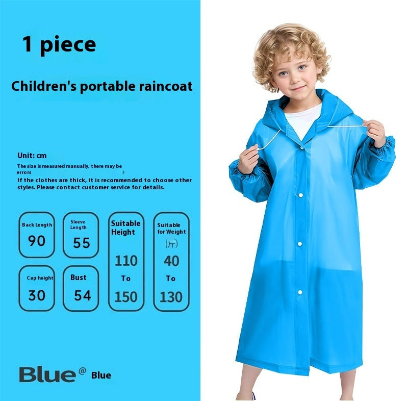 Disposable Portable Card Rain Outdoor Transparent One-piece Raincoat