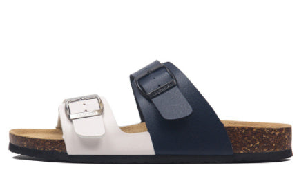 Maibulun Flat Cork Slippers Color Matching Ins Style Summer Beach Outdoor Home Sandals Couple Plus Size