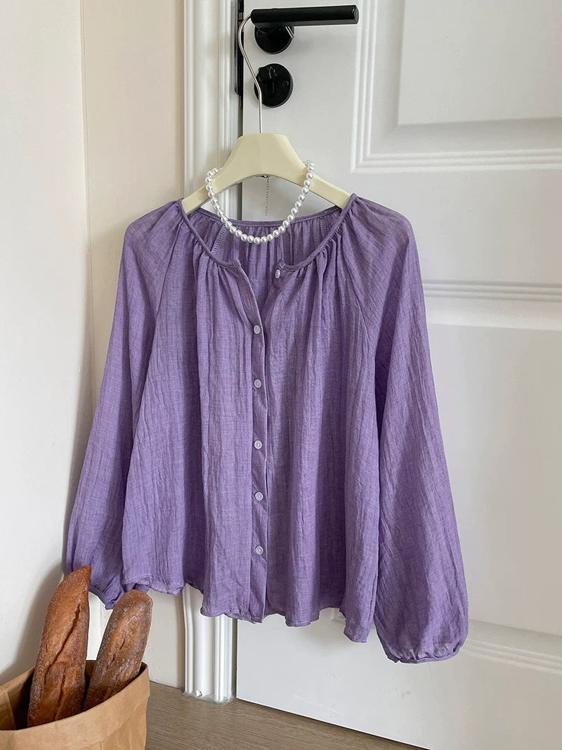 Summer Cotton-Linen Sun-Protective Shirt For Women