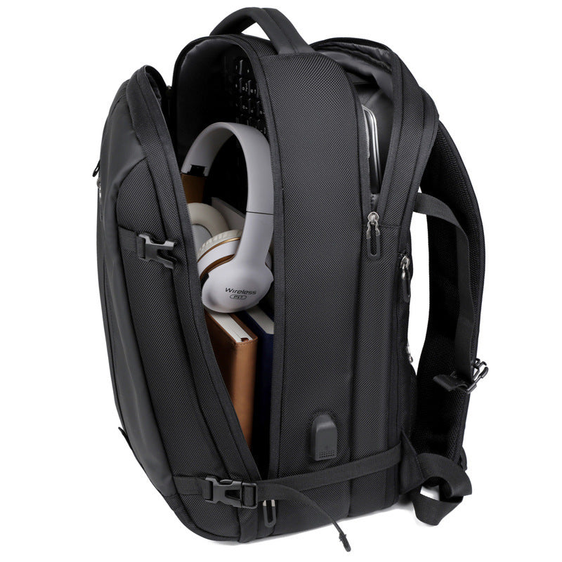 Business Commute Large Capacity Scalable Waterproof Computer Backpack
