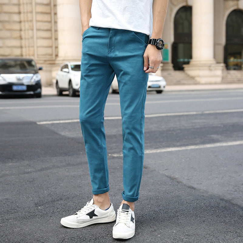 Fashionable Pure Cotton Casual Simple Straight Pants