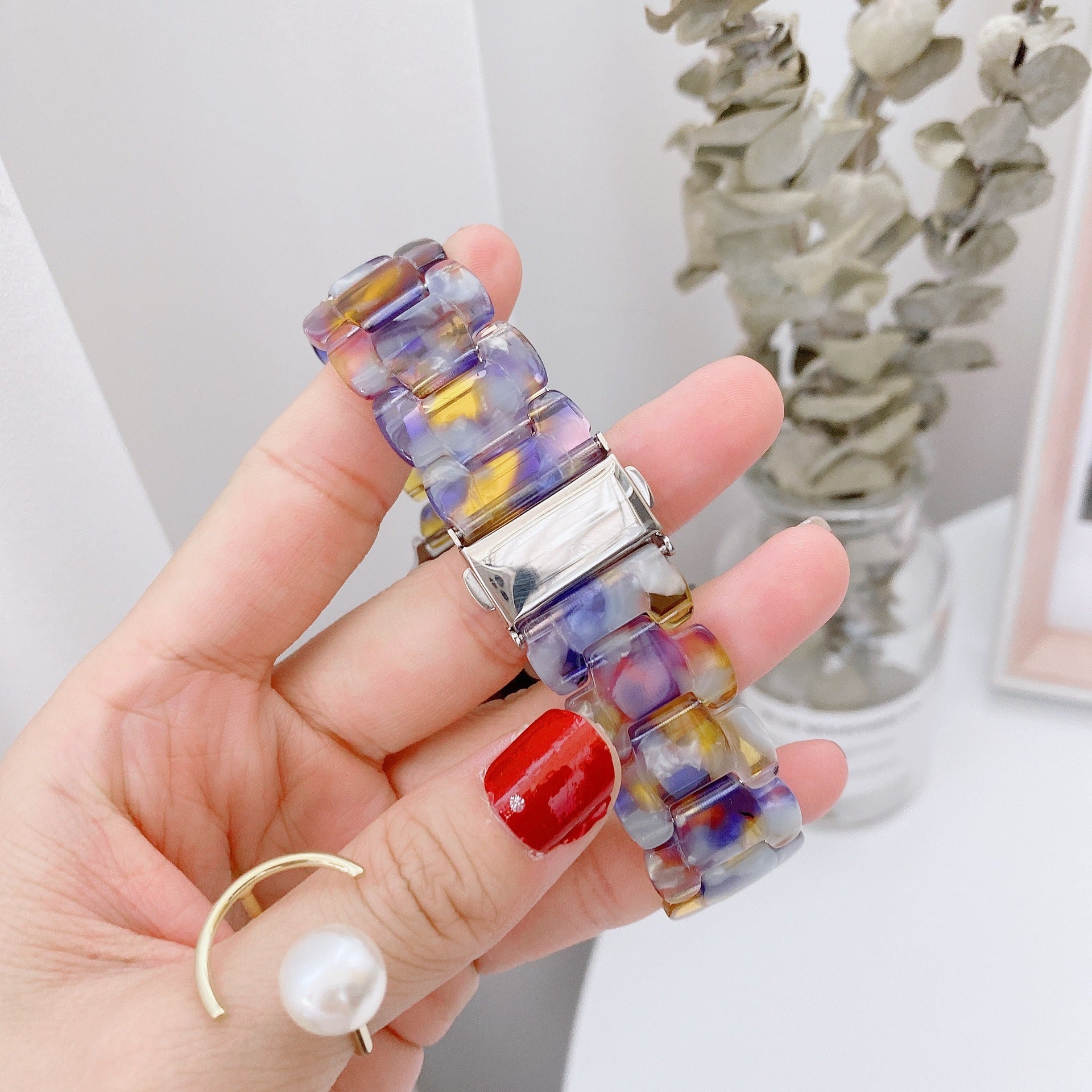 Smart Watch Oval Lightweight Resin Strap