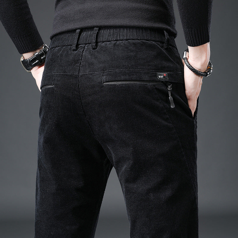 Autumn And Winter High-end Business Men's Corduroy Casual Pants