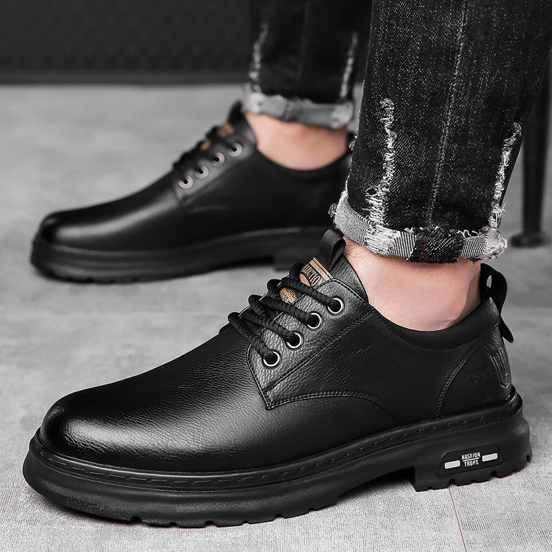 Retro Outdoor Men's Shoes Big Toe Casual Leather Shoes