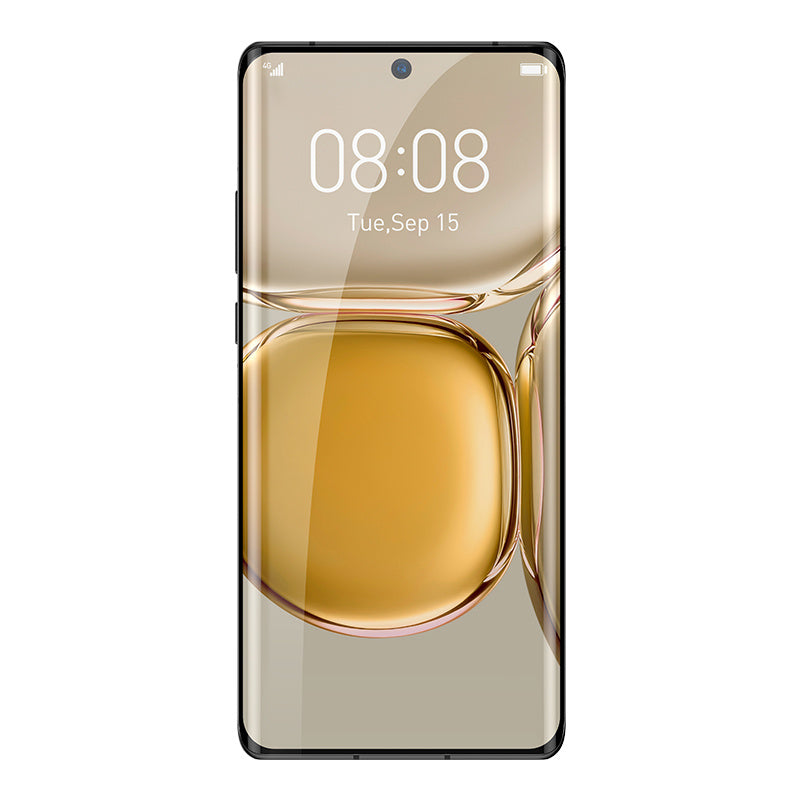 Full Screen Curved Full Adhesive Tempered Film For  P50 Pro Single Pack Black