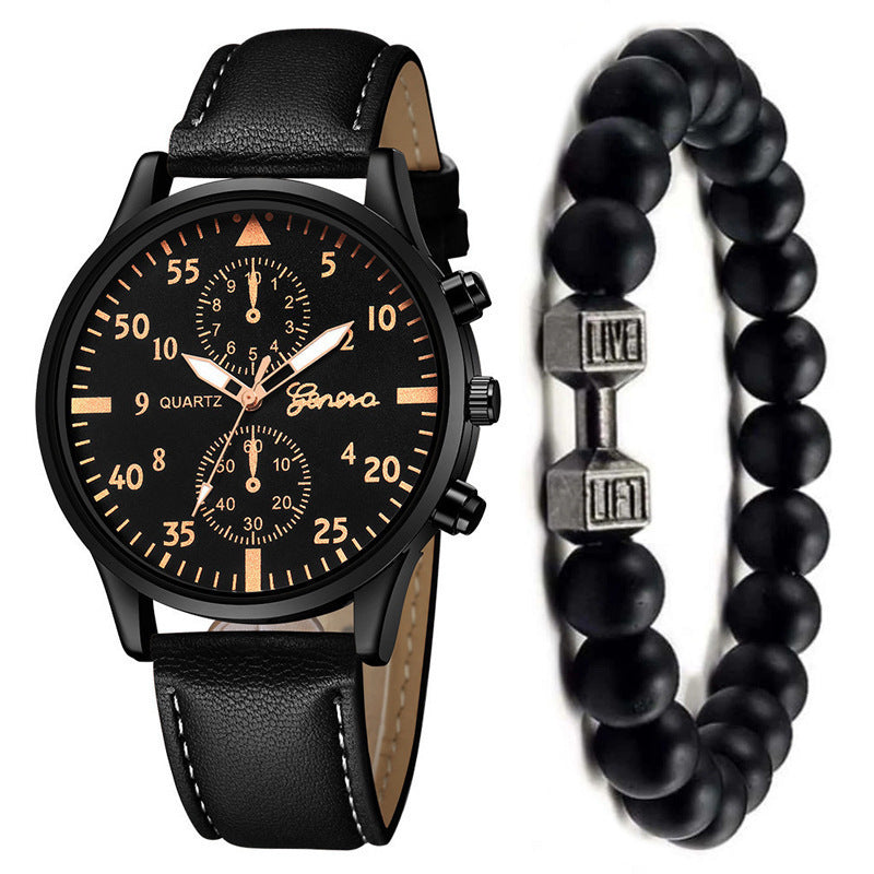 Men's Watch Fashion Quartz Watch Bracelet Set