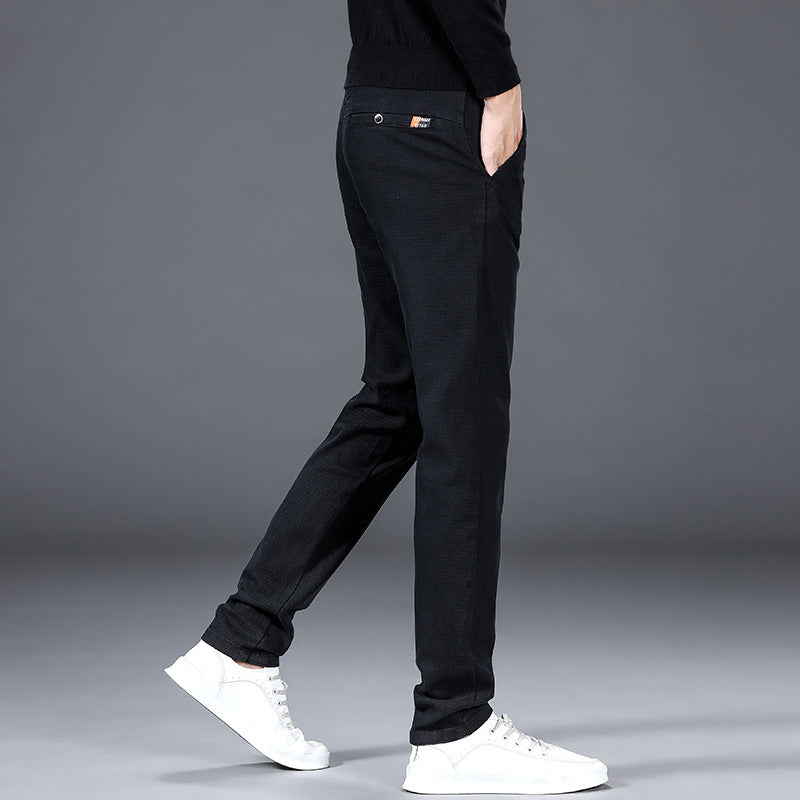 Slim-fitting Simple All-match Light Business Straight-leg Pants Men's