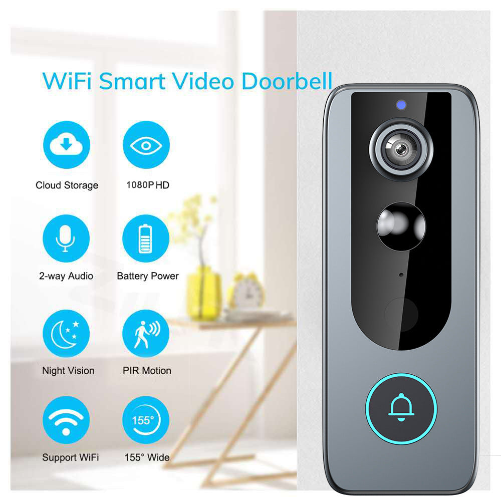 TUYA Smart Wireless Doorbell With Video And WiFi Standard With Ding-dong Functionality