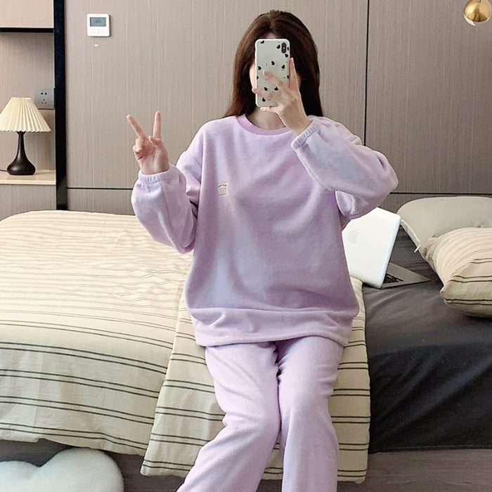 Women's Warm Loungewear Outer Wear Suit