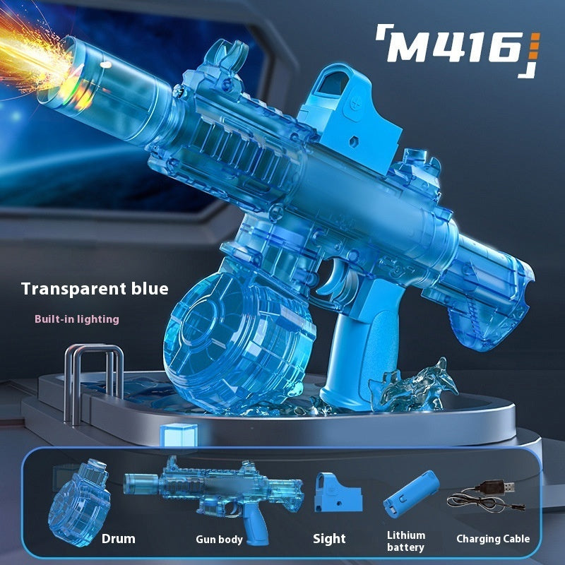New Ice Mouse Ice Explosion Electric Water Gun Children's High-speed Continuous Hair Linkage Reloading Large Capacity Water Pistols Toy