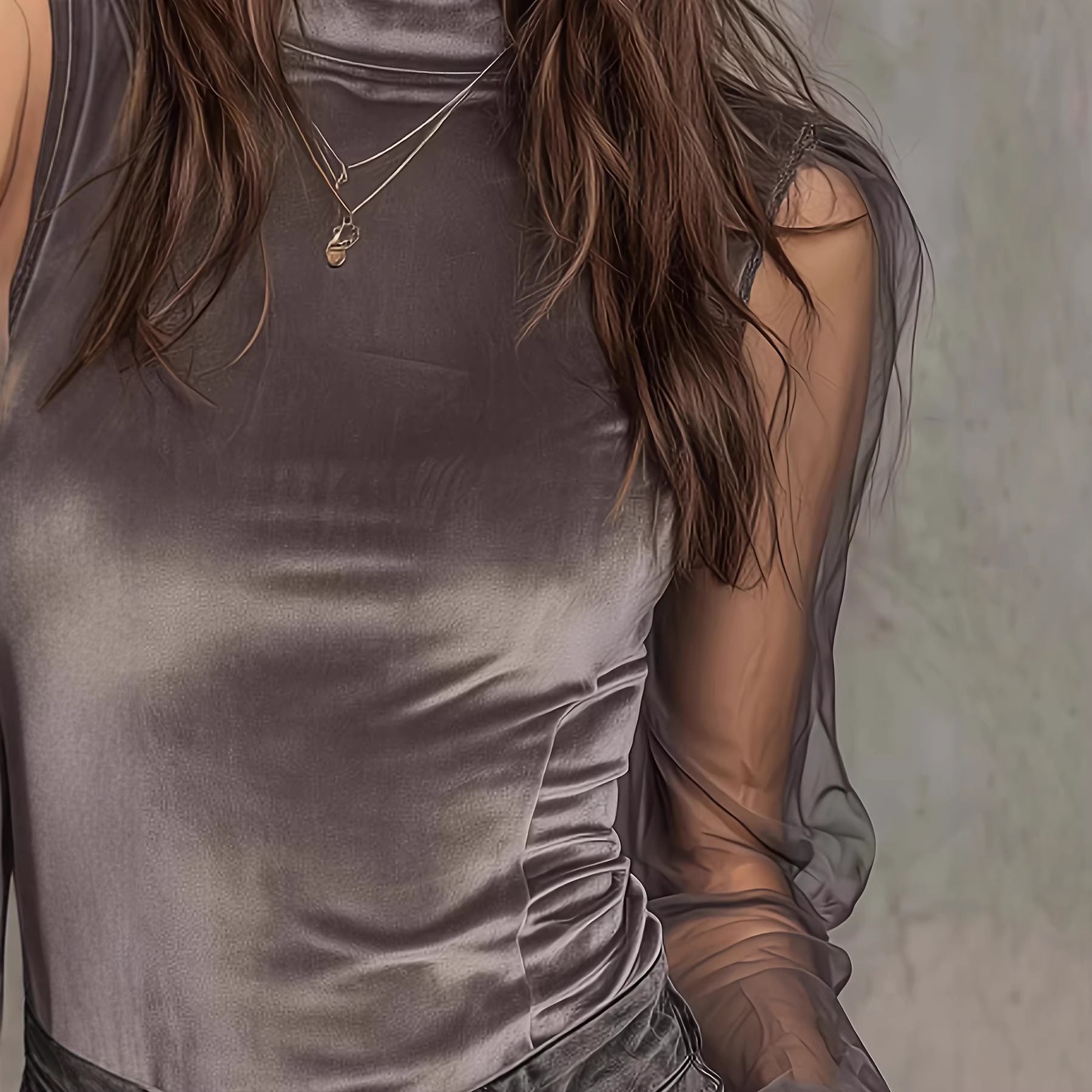 Commuter-friendly Versatile Lace-panelled Top