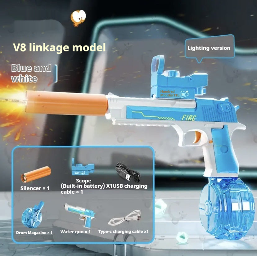 New Fire Light Effect Electric Water Gun