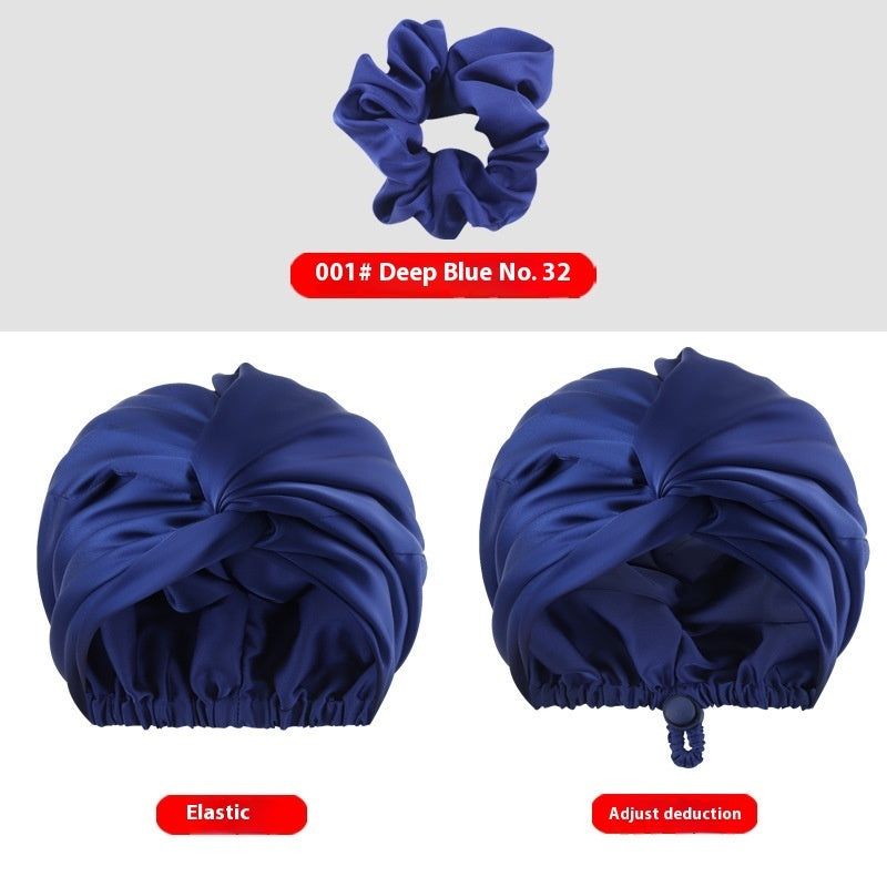 Women's Two-tier Adjustable Silk Makeup Cap
