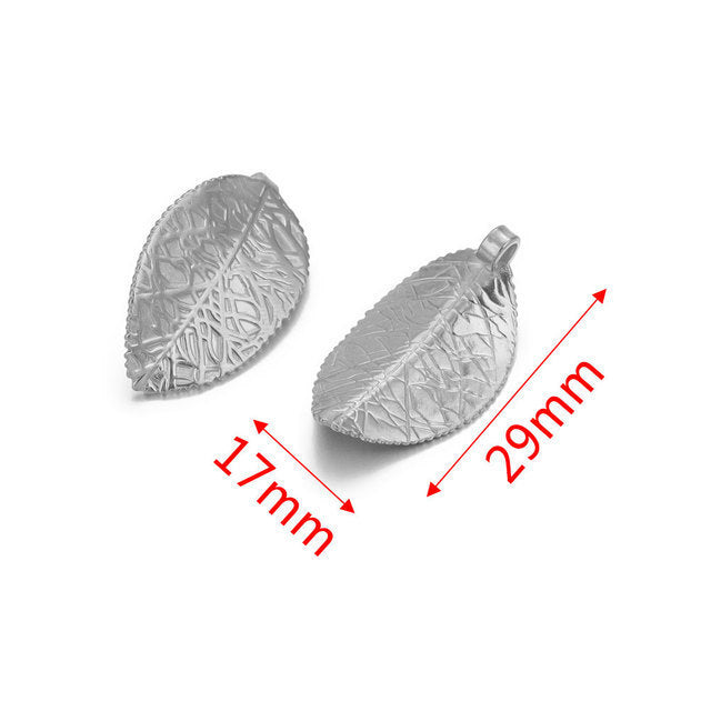 Stainless Steel Leaves Earring Ornament Accessories