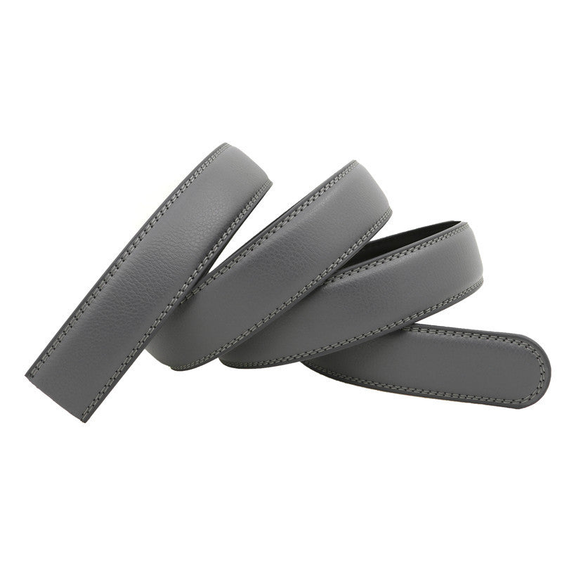 Men's Automatic Belt Body 3 5cm Genuine Leather Belt Without Buckle