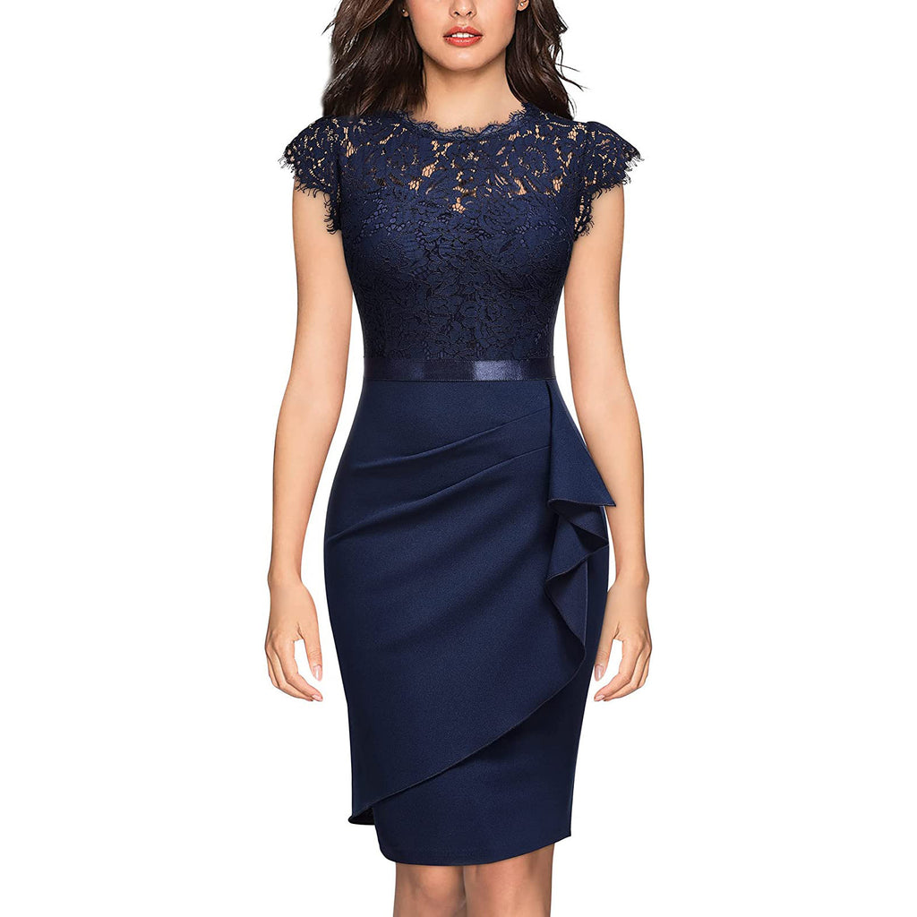 New Women's Bridesmaid Polyester Sheath Dress