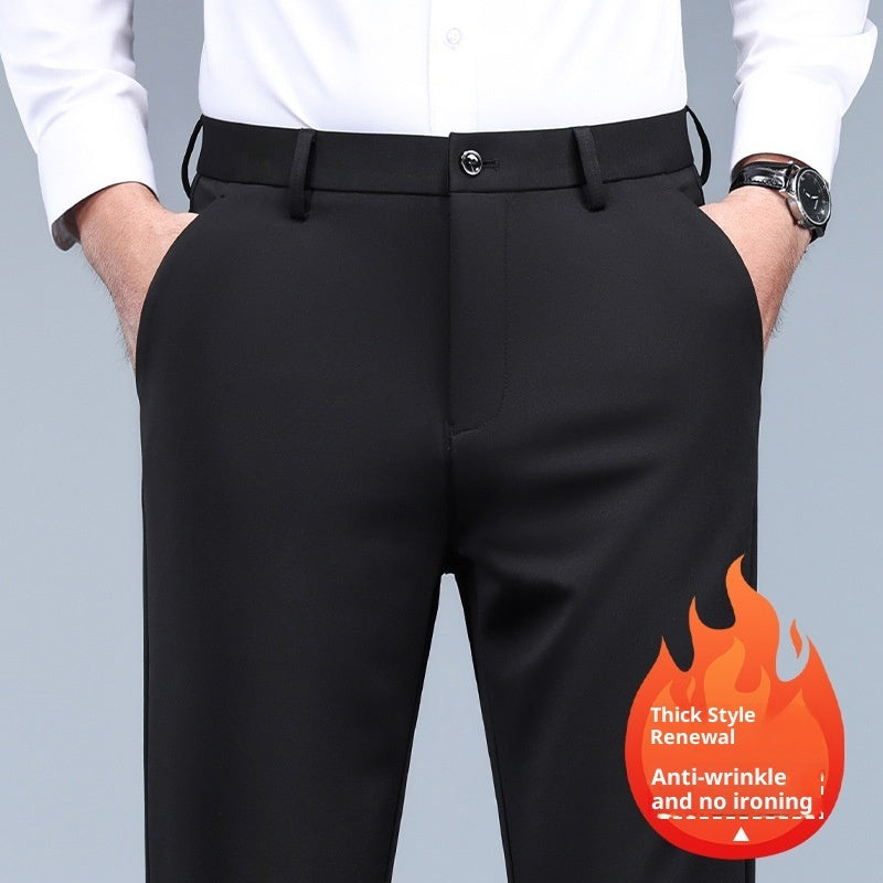 Men's Black Slim Straight Formal Pants Men's Pants