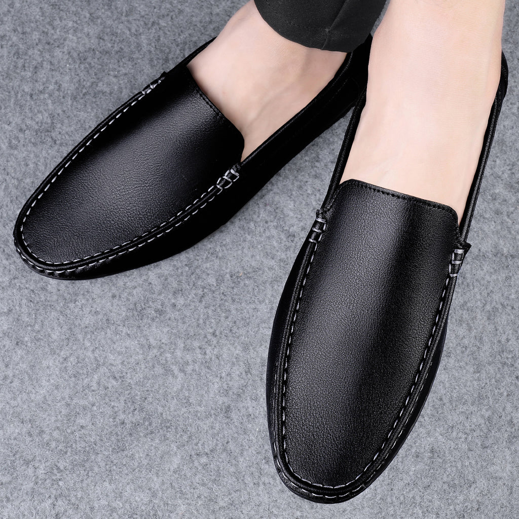 Men's Casual Style Loafers Low-top Soft Bottom White
