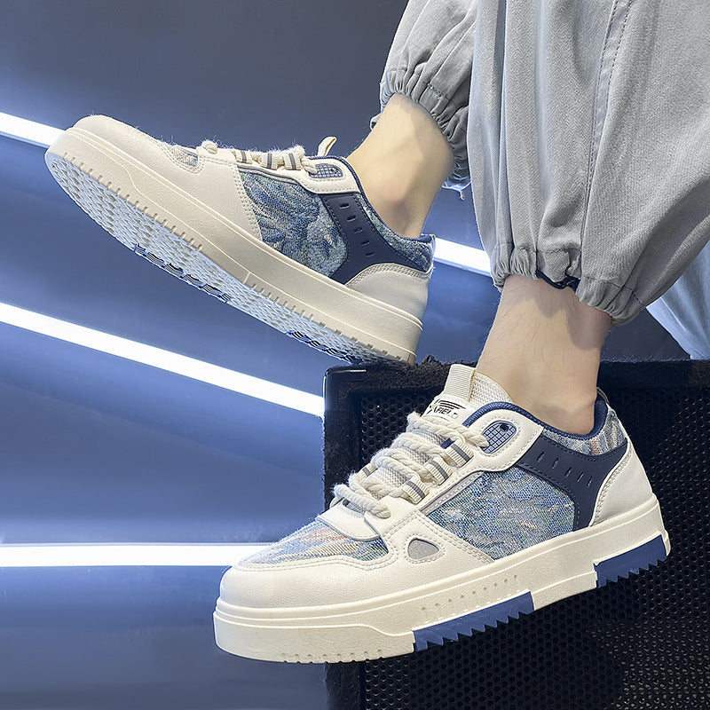 Height Increasing Leisure Leather Board Shoes