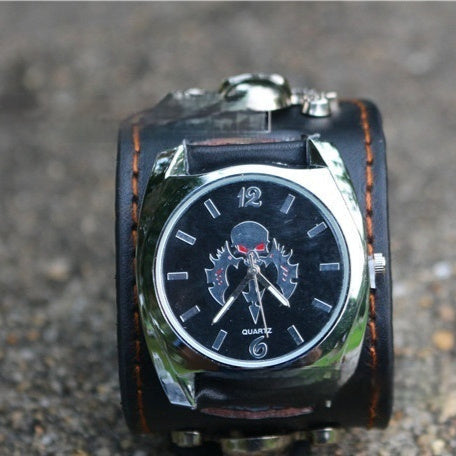 Personalized Men's Skull Square Watch