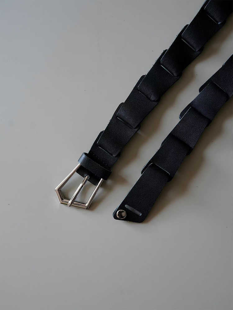 Men's Special-shaped Buckle Stitching Pant Belt