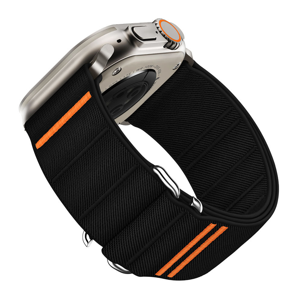 Elastic Nylon Watchband Stainless Steel Buckle