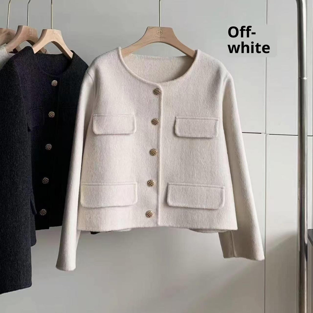 Casual All-matching Graceful Fashion Long Sleeve Solid Color Top