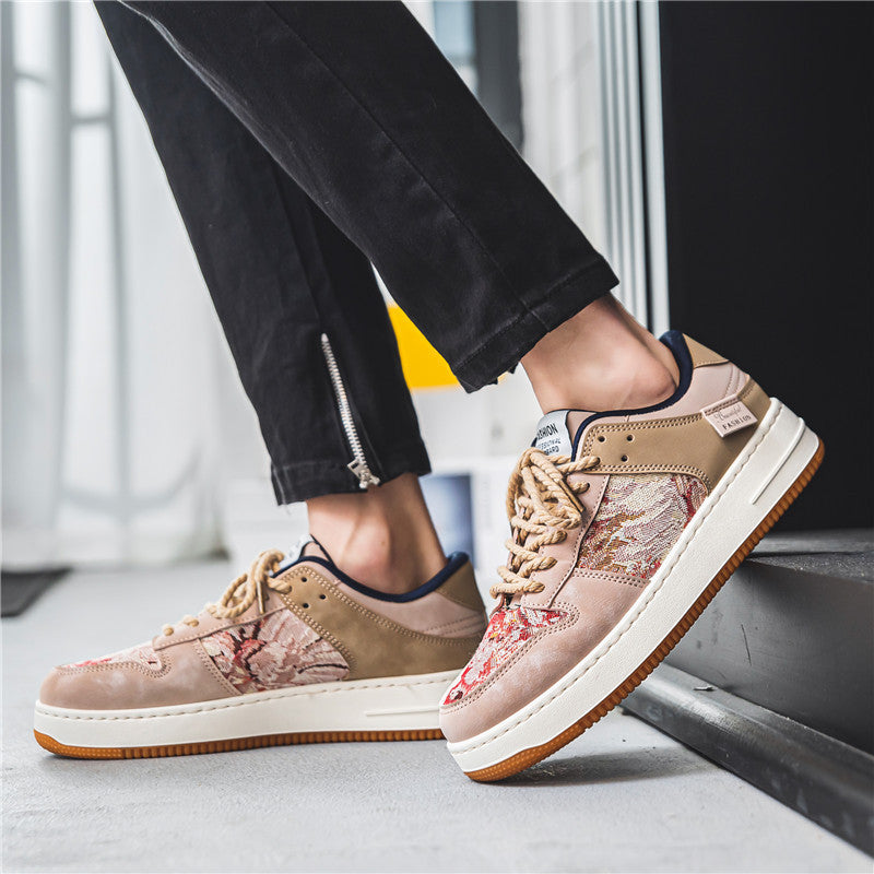 Men's Low-top Lace-up Casual Breathable Outdoor Sports Board Shoes