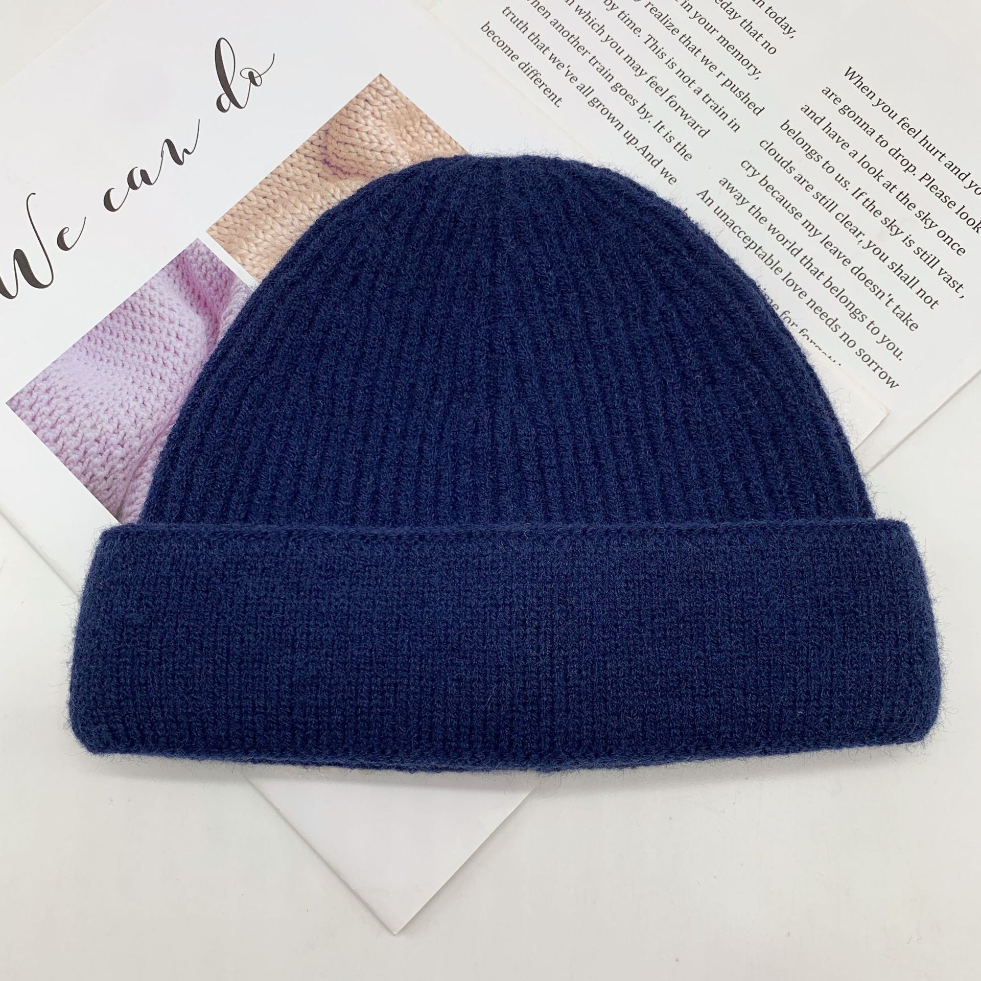 Women's Winter Personalized Big Head Circumference Warm Wool Hat