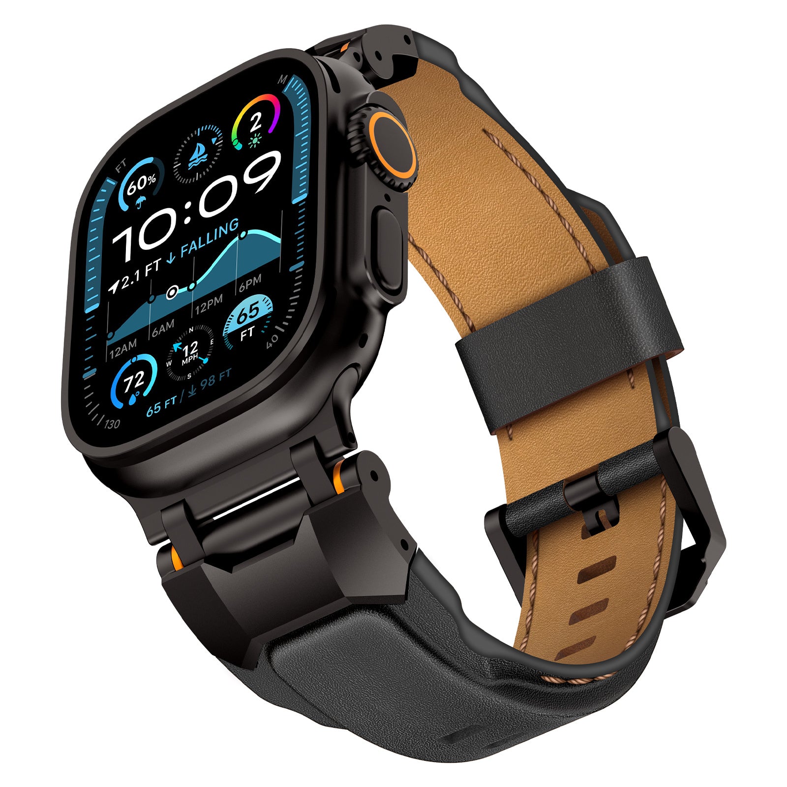 Vintage Men's Niche High-end Feel High-end Top Layer Cowhide Handmade Strap