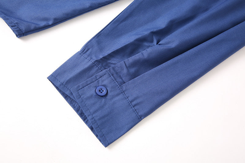 Teenage Men's Stand-up Collar Shirt