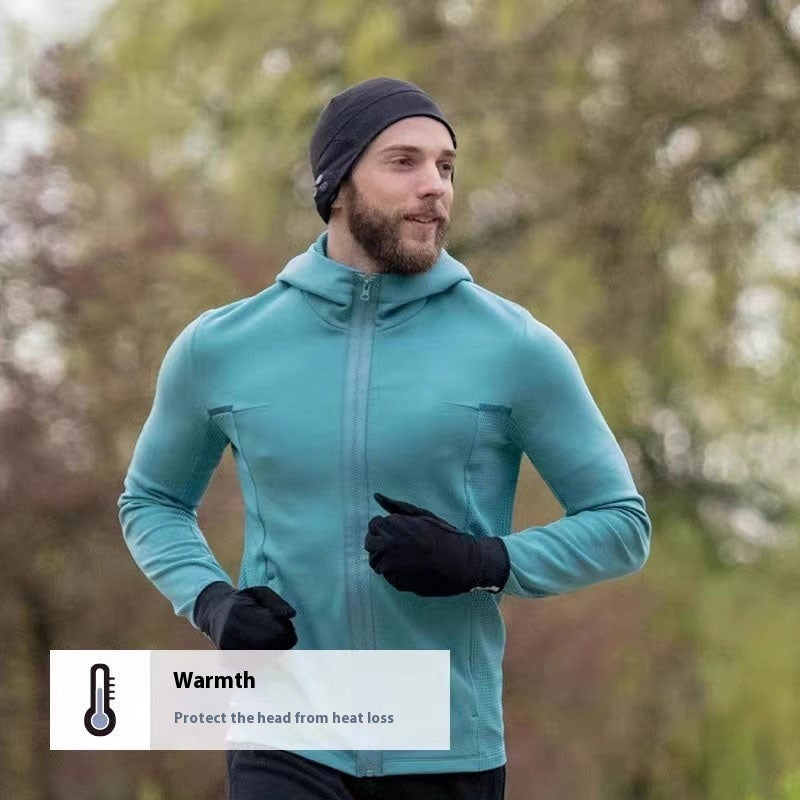 Sports Knitted Hat Autumn And Winter Men's Hats Sweat-absorbent Warm